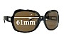 Sunglass Fix Replacement Lenses for Aldo Unknown - 61mm Wide 