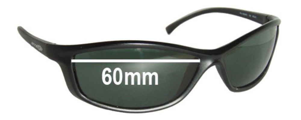 Arnette RAJ1823AA Replacement Sunglass Lenses - Lens Width 60mm