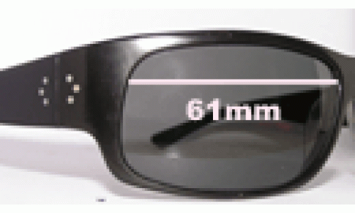 Sunglass Fix Replacement Lenses for Bill Bass Delon - 61mm Wide 