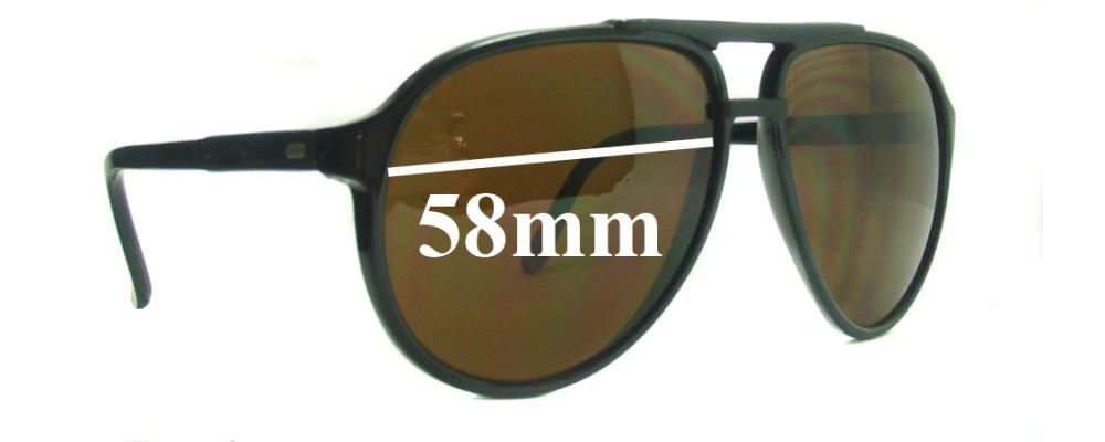 Sunglass Fix Replacement Lenses for Bolle 373 - 58mm Wide
