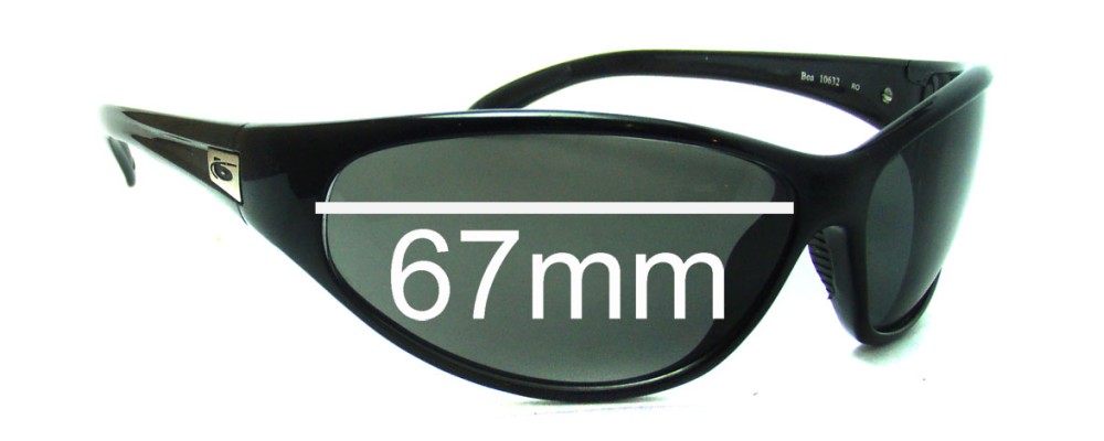 Sunglass Fix Replacement Lenses for Bolle Boa New Style - 67mm Wide