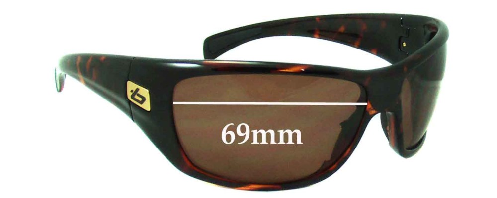 Sunglass Fix Replacement Lenses for Bolle Cobra - 69mm Wide