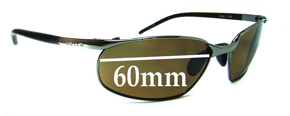 Sunglass Fix Replacement Lenses for Bolle Cruise - 60mm Wide