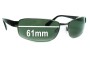 Sunglass Fix Replacement Lenses for Bolle Delancey - 61mm Wide 