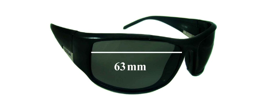 Sunglass Fix Replacement Lenses for Bolle King 41mm Tall - 63mm Wide