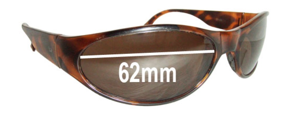 Sunglass Fix Replacement Lenses for Bolle Piraja  - 62mm Wide