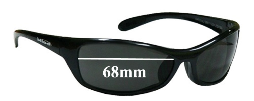 Sunglass Fix Replacement Lenses for Bolle Raptor - 68mm Wide