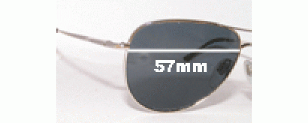Sunglass Fix Replacement Lenses for Bvlgari 504 - 57mm Wide