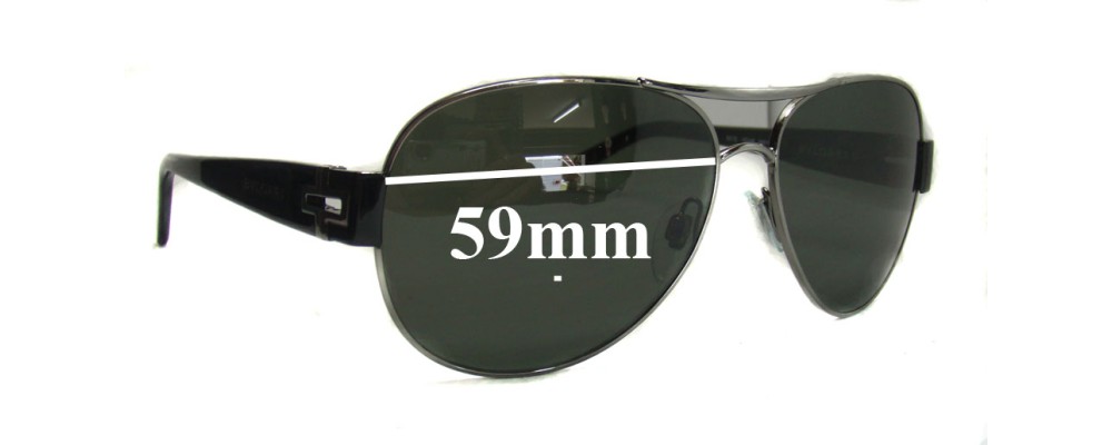 Sunglass Fix Replacement Lenses for Bvlgari 5015 - 59mm Wide