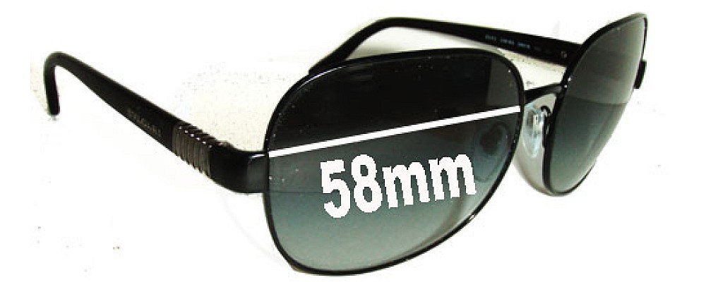 Sunglass Fix Replacement Lenses for Bvlgari 6042 - 59mm Wide