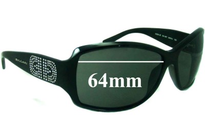 Bvlgari 8004-B Replacement Sunglass Lenses 64mm wide 