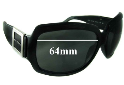 Bvlgari 8024 Replacement Sunglass Lenses 64mm wide 