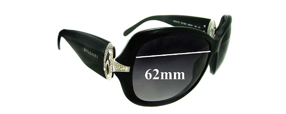 Sunglass Fix Replacement Lenses for Bvlgari 8044-B - 62mm Wide