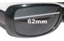 Sunglass Fix Replacement Lenses for Calvin Klein CK3059S - 62mm Wide 