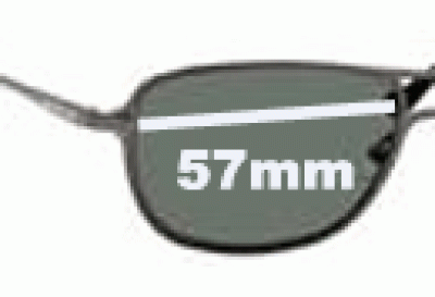 Carrera Traction S Replacement Sunglass Lenses - 57mm Wide 