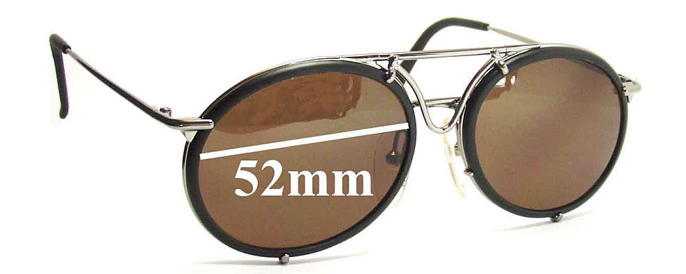 Sunglass Fix Replacement Lenses for Carrera 5661 - 52mm Wide