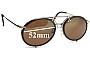 Sunglass Fix Replacement Lenses for Carrera 5661 - 52mm Wide 