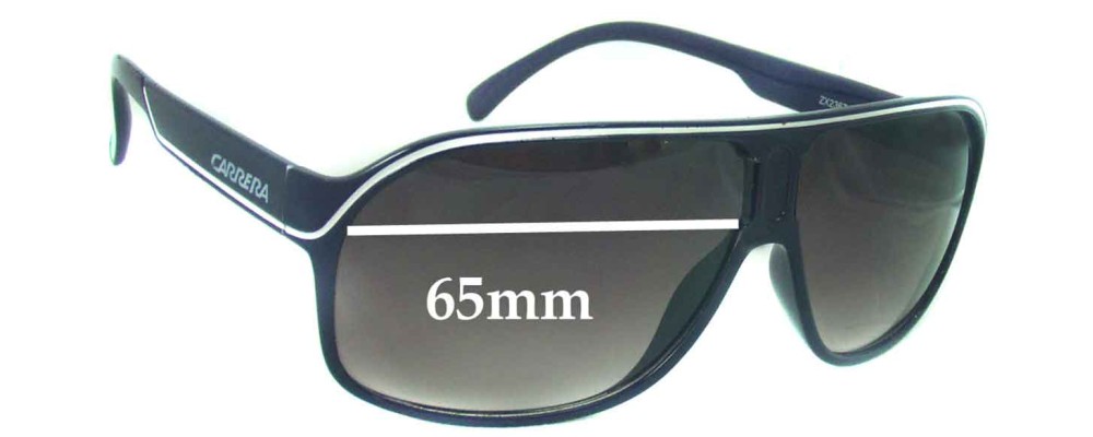 Sunglass Fix Replacement Lenses for Carrera ZX2367 - 65mm Wide