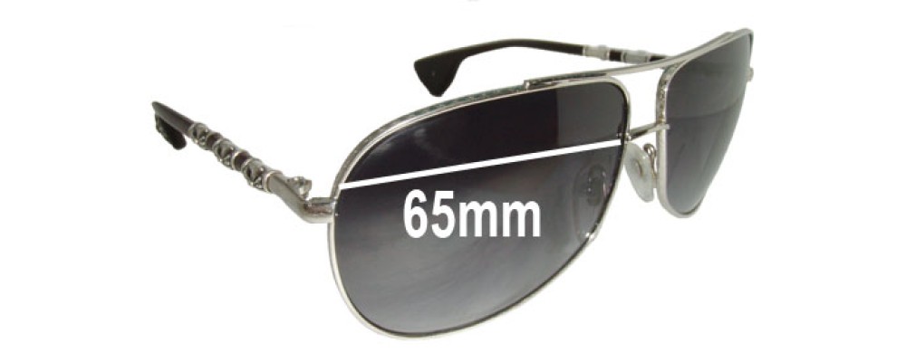Sunglass Fix Replacement Lenses for Chrome Hearts The Beast - 65mm Wide