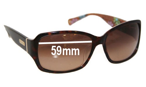 Sunglass Fix Replacement Lenses for Coach S471 Peony - 59mm Wide 