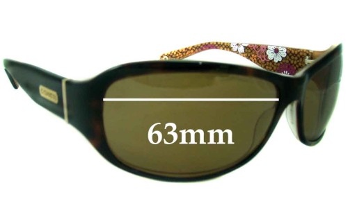 Sunglass Fix Replacement Lenses for Coach S437 Sarah - 63mm Wide 
