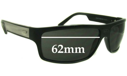 Sunglass Fix Replacement Lenses for Diesel DS 0187 - 62mm Wide 