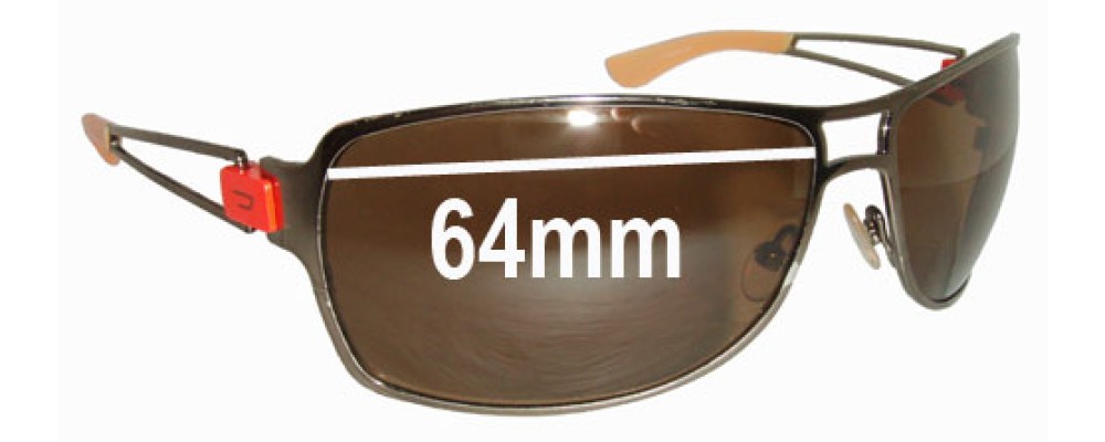 Sunglass Fix Replacement Lenses for Diesel Unknown Model - 64mm Wide