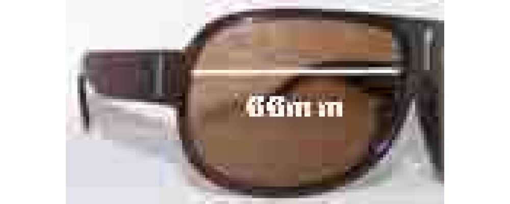 Sunglass Fix Replacement Lenses for Christian Dior Homme - 66mm Wide