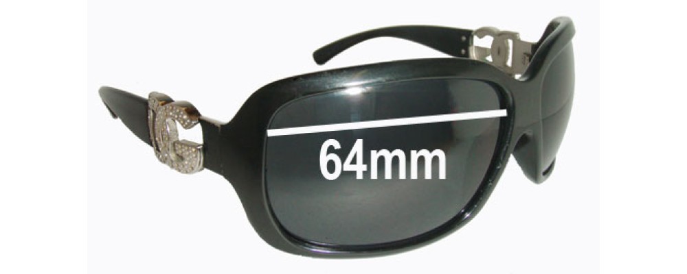 Dolce & Gabbana DG6029 Replacement Sunglass Lenses- 64mm Wide