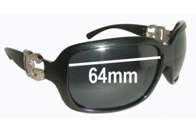 Dolce & Gabbana DG6029 Replacement Sunglass Lenses- 64mm Wide 