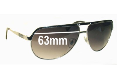 Dolce & Gabbana DD6065 Replacement Sunglass Lenses - 63mm wide 
