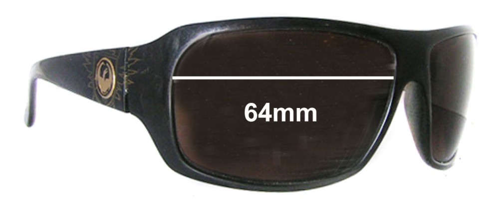 Sunglass Fix Replacement Lenses for Dragon Brigade - 64mm Wide
