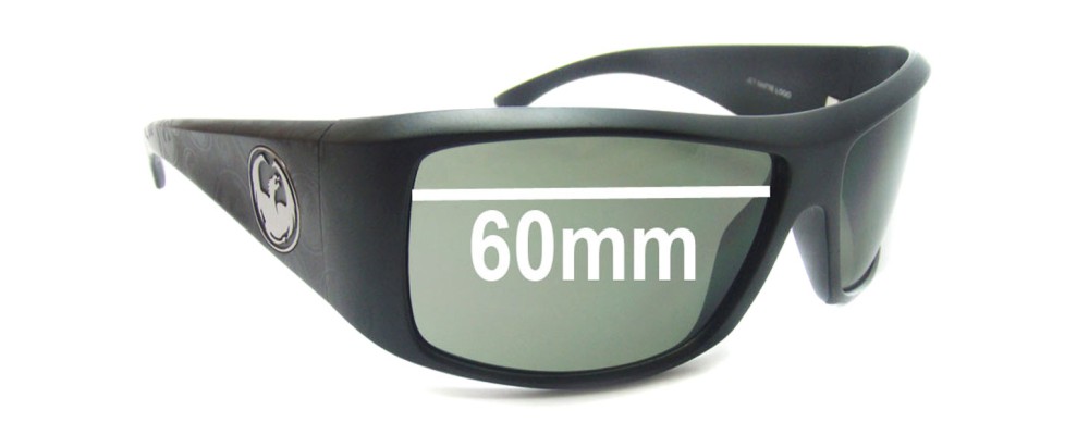 Sunglass Fix Replacement Lenses for Dragon Calaca - 60mm Wide