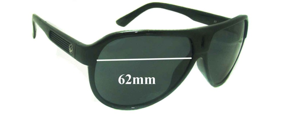 Sunglass Fix Replacement Lenses for Dragon Experience 2 - 62mm Wide