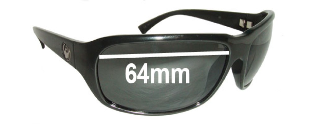 Sunglass Fix Replacement Lenses for Dragon Repo - 64mm Wide