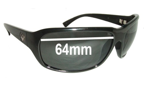 Sunglass Fix Replacement Lenses for Dragon Repo - 64mm Wide 