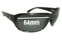 Sunglass Fix Replacement Lenses for Dragon Repo - 64mm Wide 