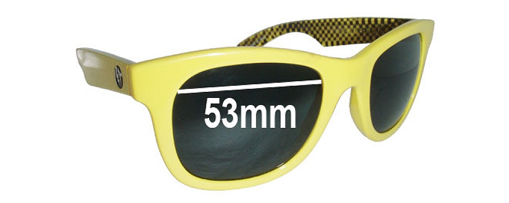 Sunglass Fix Replacement Lenses for Electric Detroit - 53mm Wide