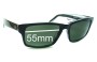 Sunglass Fix Replacement Lenses for Electric Hard Knox - 55mm Wide 