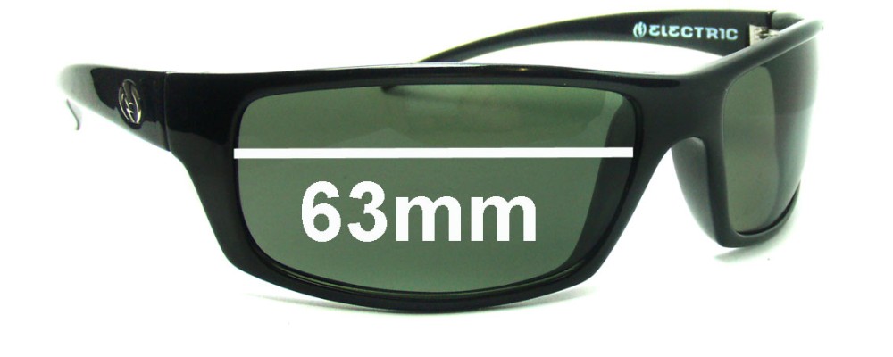 Sunglass Fix Replacement Lenses for Electric Technician Older than 2011 - 63mm Wide