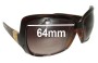 Sunglass Fix Replacement Lenses for Electric Velveteen - 64mm Wide 