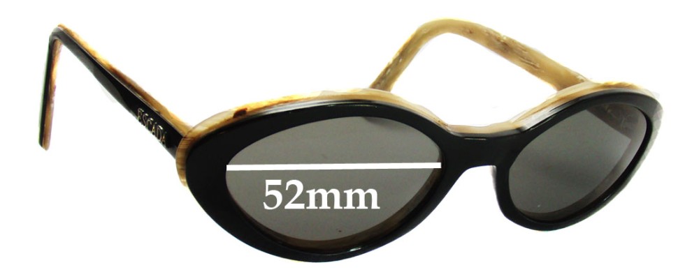 Sunglass Fix Replacement Lenses for Escada  E1116 - 52mm Wide