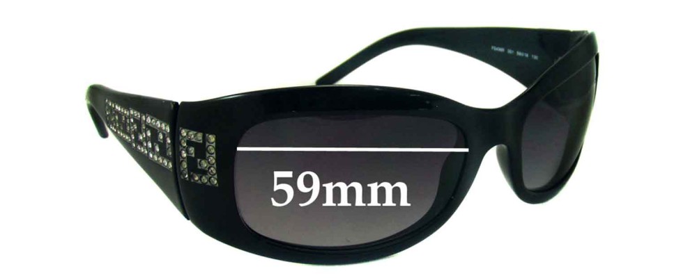 Sunglass Fix Replacement Lenses for Fendi FS 436R - 59mm Wide