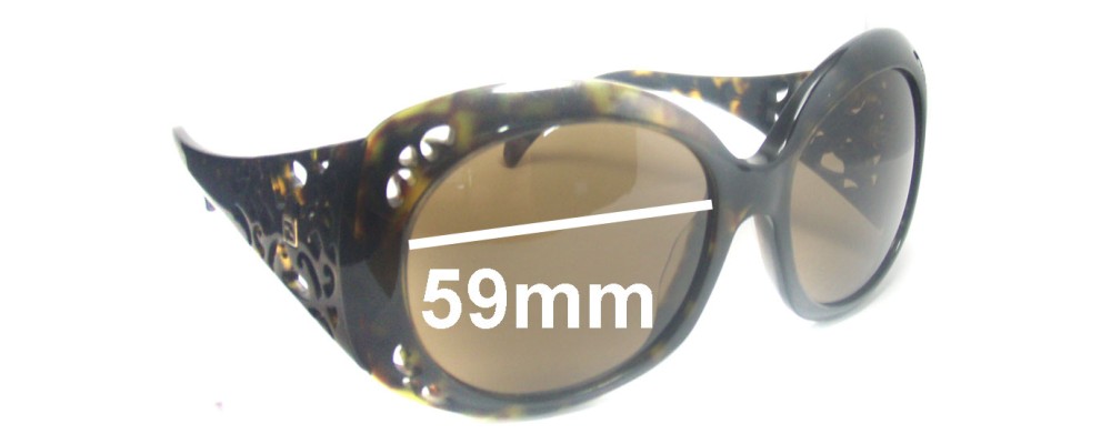Sunglass Fix Replacement Lenses for Fendi FS 5091 - 59mm Wide