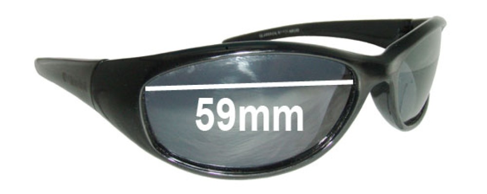 Sunglass Fix Replacement Lenses for Glarefoil Thorpe - 59mm Wide