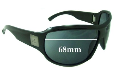 Gucci unknown Replacement Sunglass Lenses - 68mm wide 