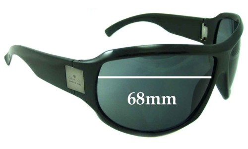 Sunglass Fix Replacement Lenses for Gucci Unknown Model  - 68mm Wide 