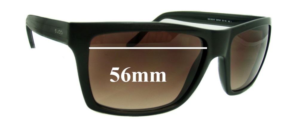 Sunglass Fix Replacement Lenses for Gucci GG1013/S - 56mm Wide