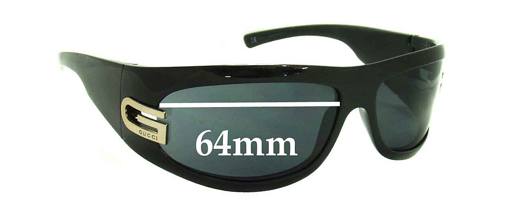 Sunglass Fix Replacement Lenses for Gucci GG1518/S - 64mm Wide