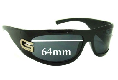  Sunglass Fix Replacement Lenses for Gucci GG1518/S - 64mm Wide 